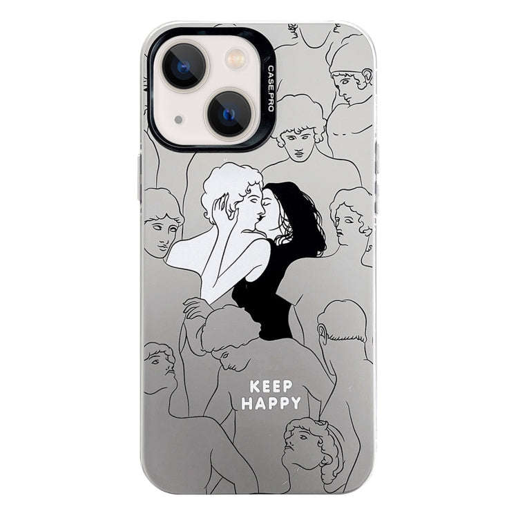 Electroplated Silver Series PC Protective Phone Case, For iPhone 15 Plus, For iPhone 15