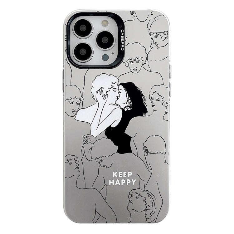 Electroplated Silver Series PC Protective Phone Case, For iPhone 15 Pro Max, For iPhone 15 Pro