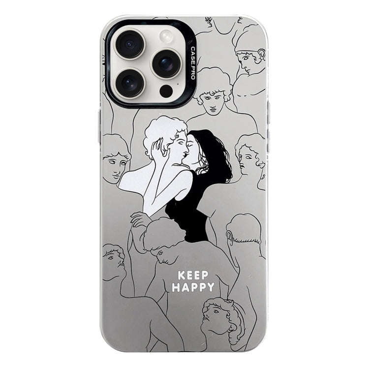 Electroplated Silver Series PC Protective Phone Case, For iPhone 16 Pro Max, For iPhone 16 Pro