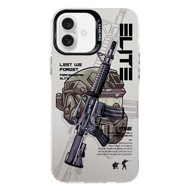 Electroplated Silver Series PC Protective Phone Case, For iPhone 16 Plus, For iPhone 16