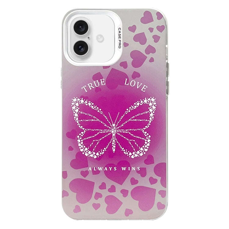 Electroplated Silver Series PC Protective Phone Case, For iPhone 16 Plus, For iPhone 16