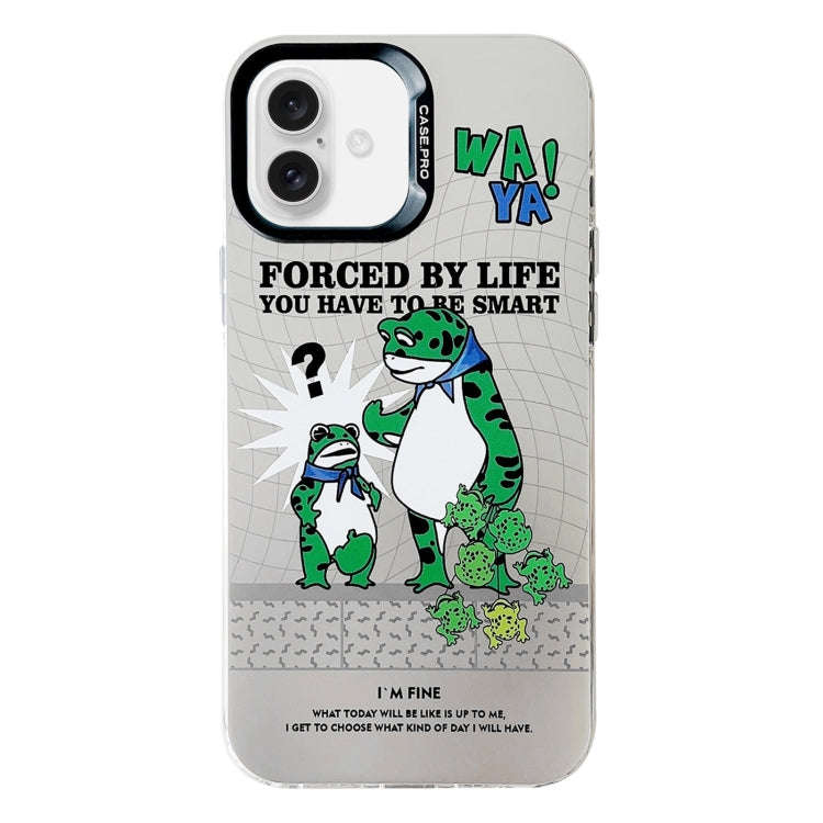 Electroplated Silver Series PC Protective Phone Case, For iPhone 16 Plus, For iPhone 16