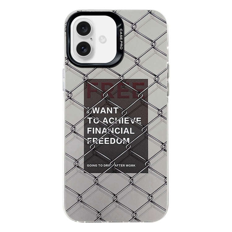 Electroplated Silver Series PC Protective Phone Case, For iPhone 16 Plus, For iPhone 16