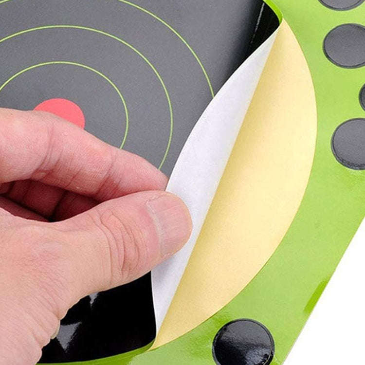 10pcs Self-adhesive Chest Ring Self-adhesive Archery Slingshot Target Paper, 9.5x14.5 inch