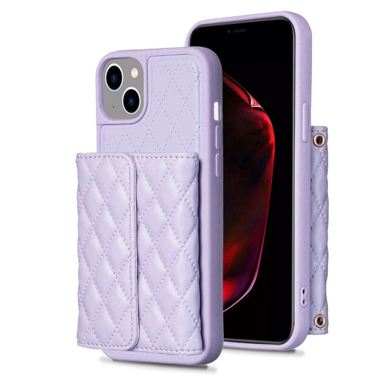 Horizontal Wallet Rhombic Leather Phone Case, For iPhone 15 Pro Max, For iPhone 15 Pro, For iPhon...