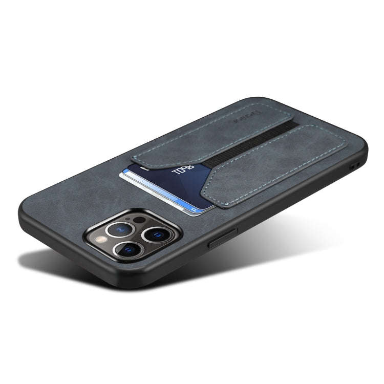 Denior DV Elastic Card Slot PU Back Cover Phone Case, For iPhone 15 Pro Max, For iPhone 15 Pro, F...