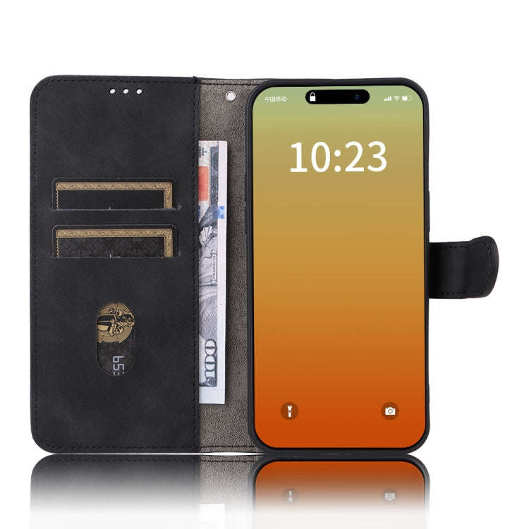 Skin Feel Magnetic Flip Leather Phone Case, For iPhone 15 Pro Max, For iPhone 15 Pro, For iPhone ...