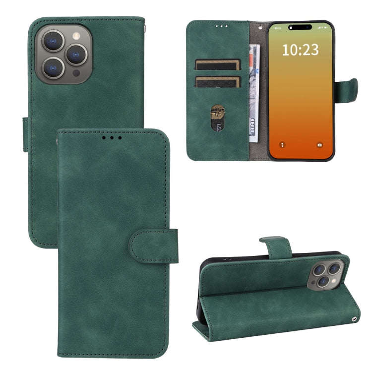 Skin Feel Magnetic Flip Leather Phone Case, For iPhone 15 Pro Max, For iPhone 15 Pro, For iPhone ...