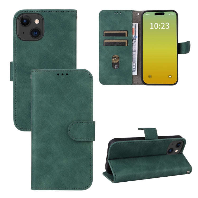 Skin Feel Magnetic Flip Leather Phone Case, For iPhone 15 Pro Max, For iPhone 15 Pro, For iPhone ...