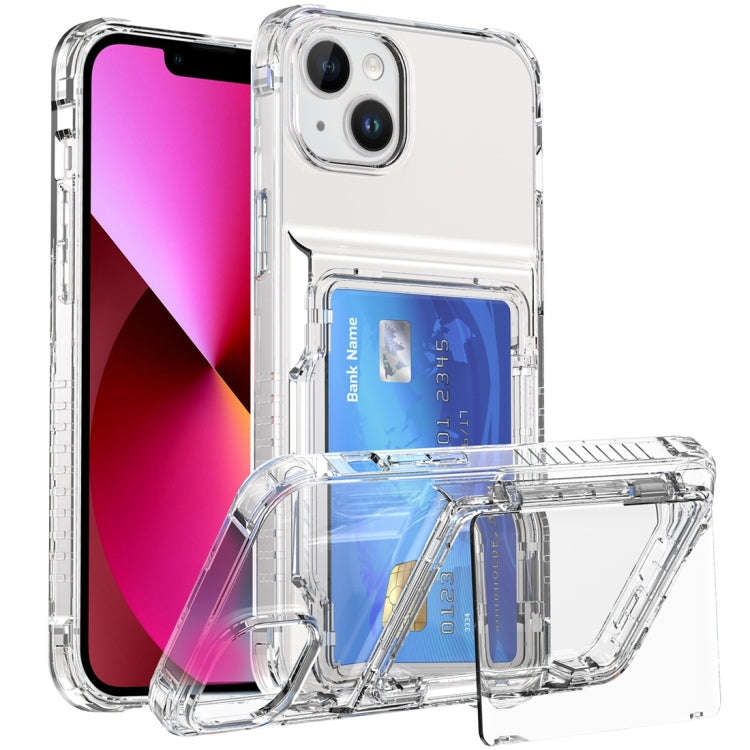 Crystal Clear Flip Card Slot Phone Case, For iPhone 16 Pro Max, For iPhone 16 Pro, For iPhone 16 ...