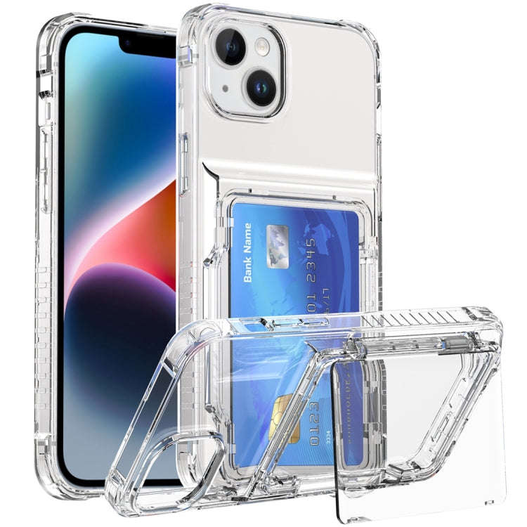 Crystal Clear Flip Card Slot Phone Case, For iPhone 16 Pro Max, For iPhone 16 Pro, For iPhone 16 ...