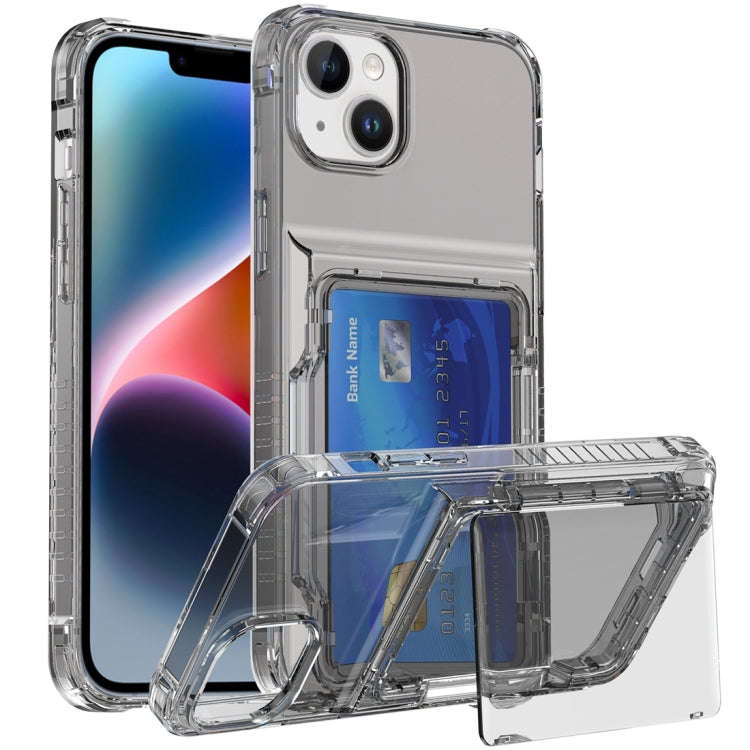 Crystal Clear Flip Card Slot Phone Case, For iPhone 16 Pro Max, For iPhone 16 Pro, For iPhone 16 ...