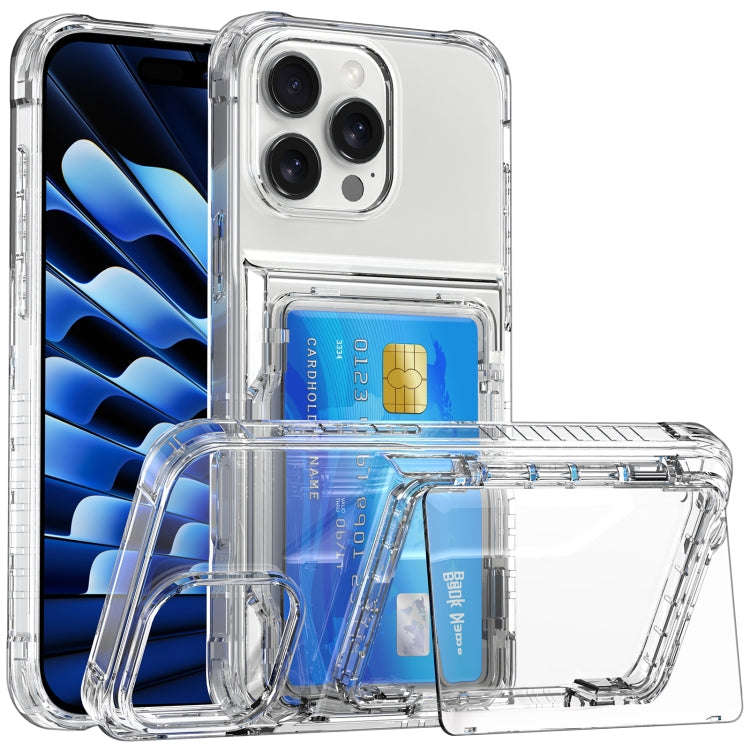 Crystal Clear Flip Card Slot Phone Case, For iPhone 18 Pro Max / 17 Pro Max, For iPhone 17, For i...