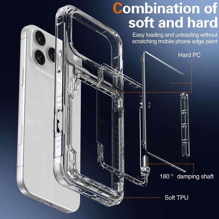 Crystal Clear Flip Card Slot Phone Case, For iPhone 18 Pro Max / 17 Pro Max, For iPhone 17, For i...