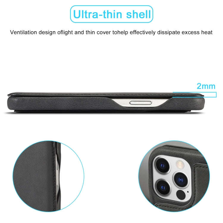LC.IMEEKE Hon Ancient Series Flip Leather Phone Case, For iPhone 15 Pro, For iPhone 15 Plus, For ...