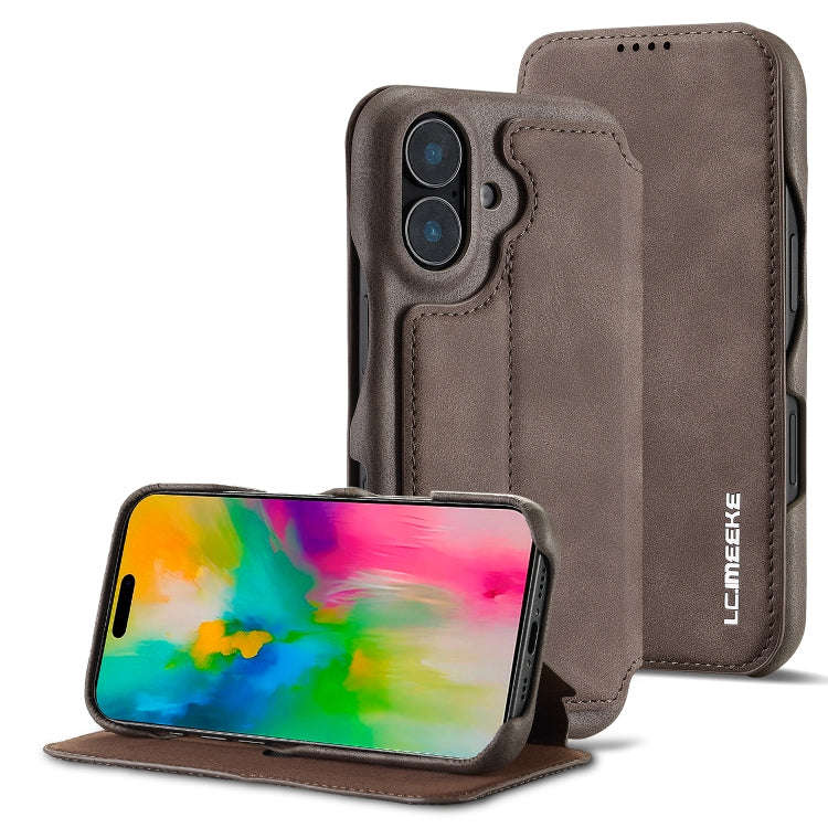 LC.IMEEKE Hon Ancient Series Flip Leather Phone Case, For iPhone 15 Pro, For iPhone 15 Plus, For ...