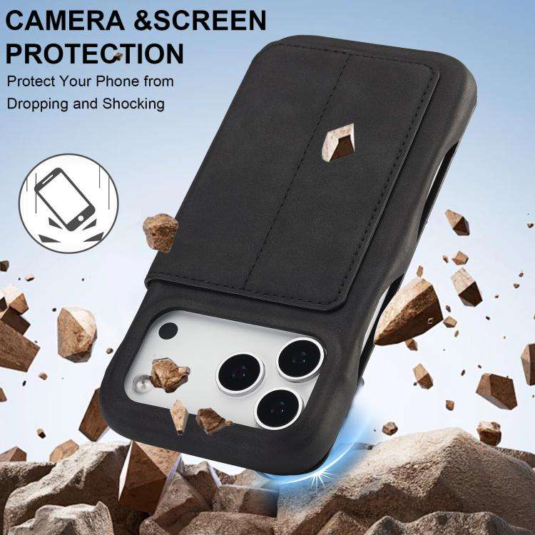 LC.IMEEKE Hon Ancient Series Flip Leather Phone Case, For iPhone 18 Pro / 17 Pro, For iPhone 18 P...