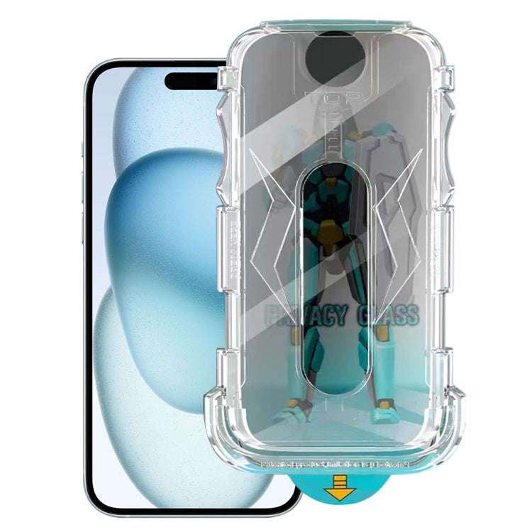 Easy Install 28 Degree Privacy Armor Tempered Glass Film, For iPhone 17e / 16e, For iPhone 17 Pro...