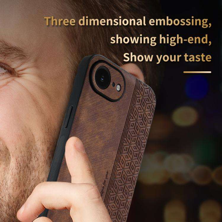 AZNS 3D Embossed Skin Feel Phone Case, For iPhone 16e / 17e, For iPhone 17 Pro Max, For iPhone 17...