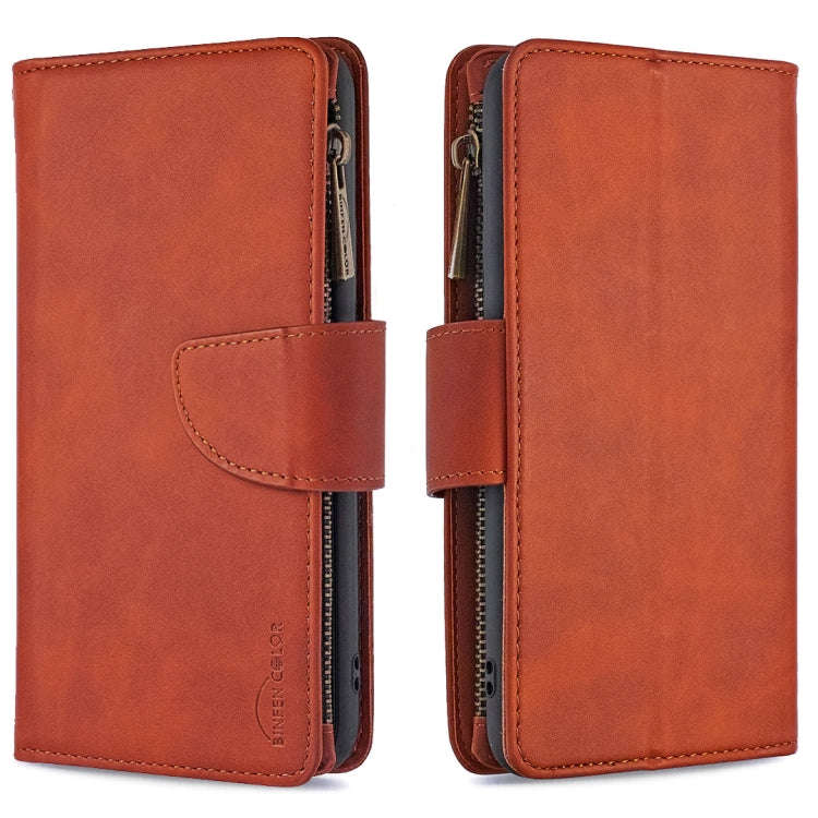 Skin Feel Detachable Magnetic Zipper Horizontal Flip PU Leather Case with Multi-Card Slots & Hold...