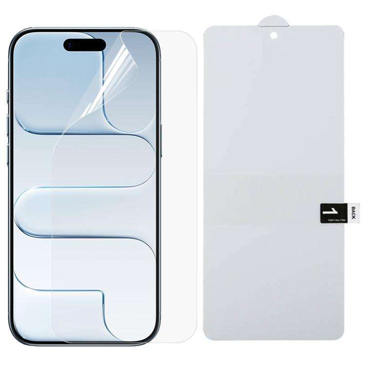 Full Screen Protector Explosion-proof Hydrogel Film, For iPhone 17 Pro Max, For iPhone 17 / 17 Pr...