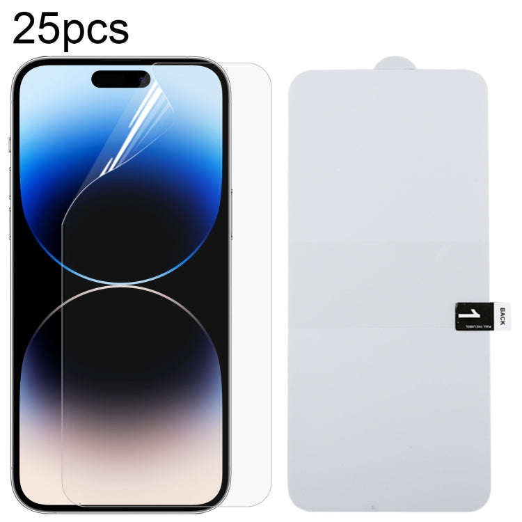 25pcs Full Screen Protector Explosion-proof Hydrogel Film, For iPhone 17 Pro Max, For iPhone 17 /...