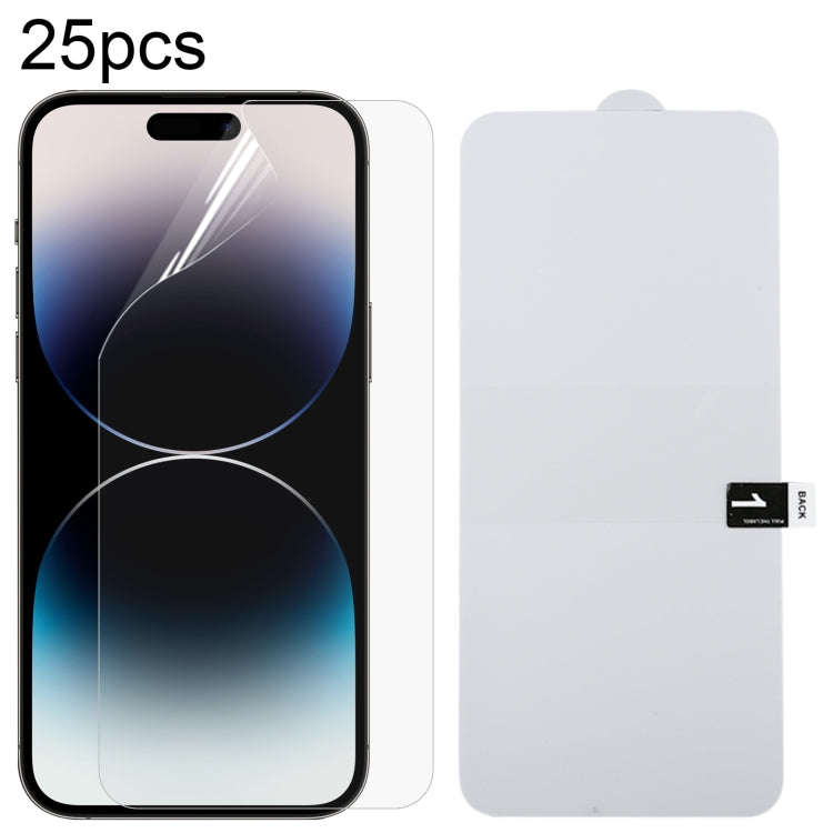 25pcs Full Screen Protector Explosion-proof Hydrogel Film, For iPhone 17 Pro Max, For iPhone 17 /...