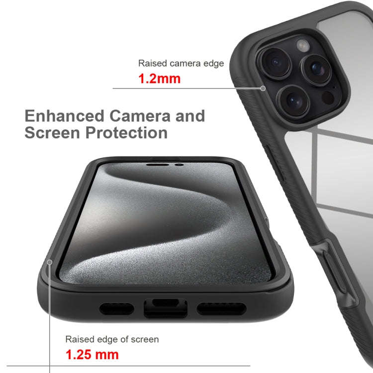 Starry Sky Solid Color Shockproof TPU Clear PC Phone Case, For iPhone 16 Pro Max, For iPhone 16 P...