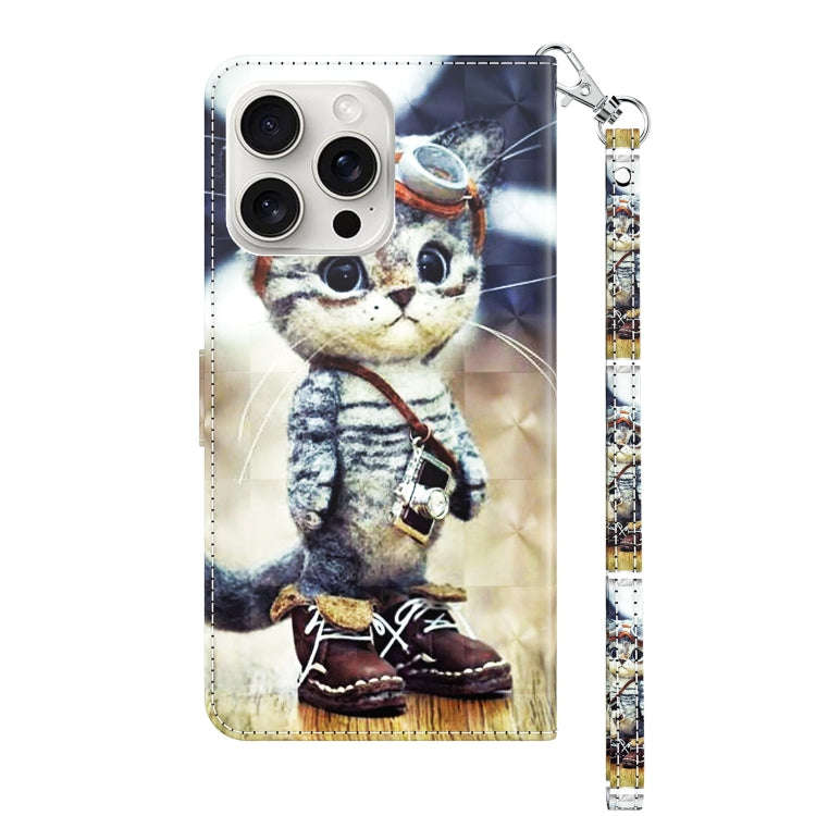 3D Painted Leather Phone Case, For iPhone 16 Pro Max, For iPhone 16 Pro, For iPhone 16 Plus, For ...