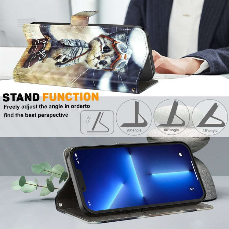 3D Painted Leather Phone Case, For iPhone 16 Pro Max, For iPhone 16 Pro, For iPhone 16 Plus, For ...
