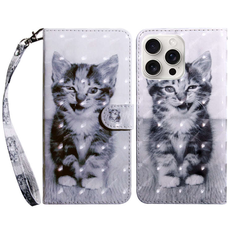 3D Painted Leather Phone Case, For iPhone 16 Pro Max, For iPhone 16 Pro, For iPhone 16 Plus, For ...