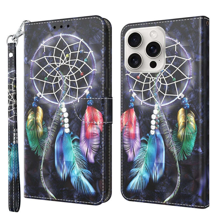 3D Painted Leather Phone Case, For iPhone 16 Pro Max, For iPhone 16 Pro, For iPhone 16 Plus, For ...
