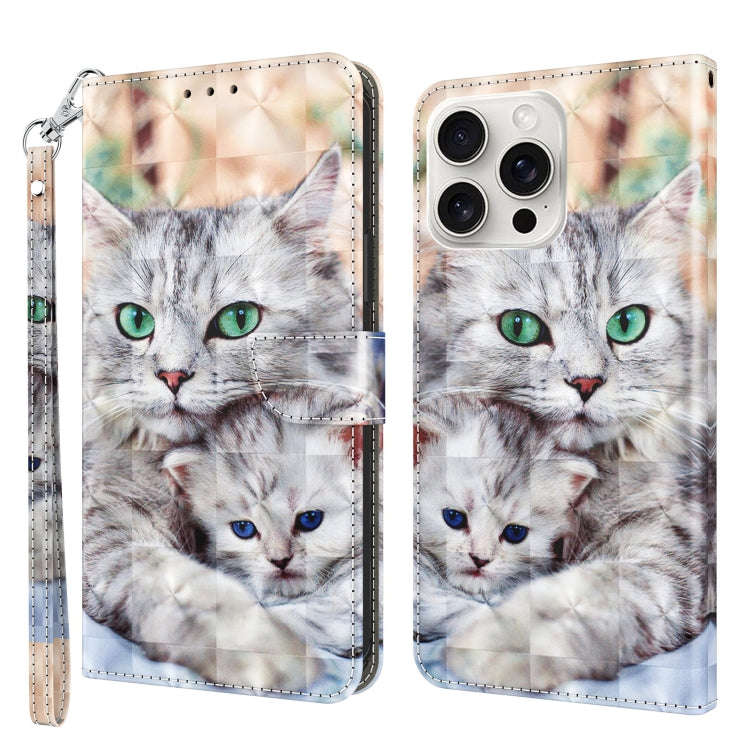 3D Painted Leather Phone Case, For iPhone 16 Pro Max, For iPhone 16 Pro, For iPhone 16 Plus, For ...