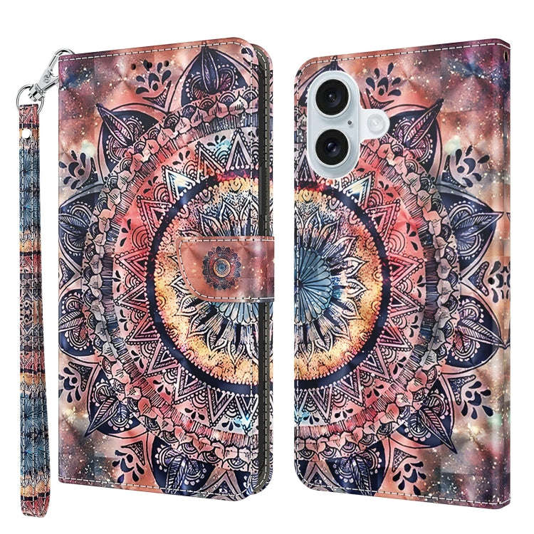 3D Painted Leather Phone Case, For iPhone 16 Pro Max, For iPhone 16 Pro, For iPhone 16 Plus, For ...