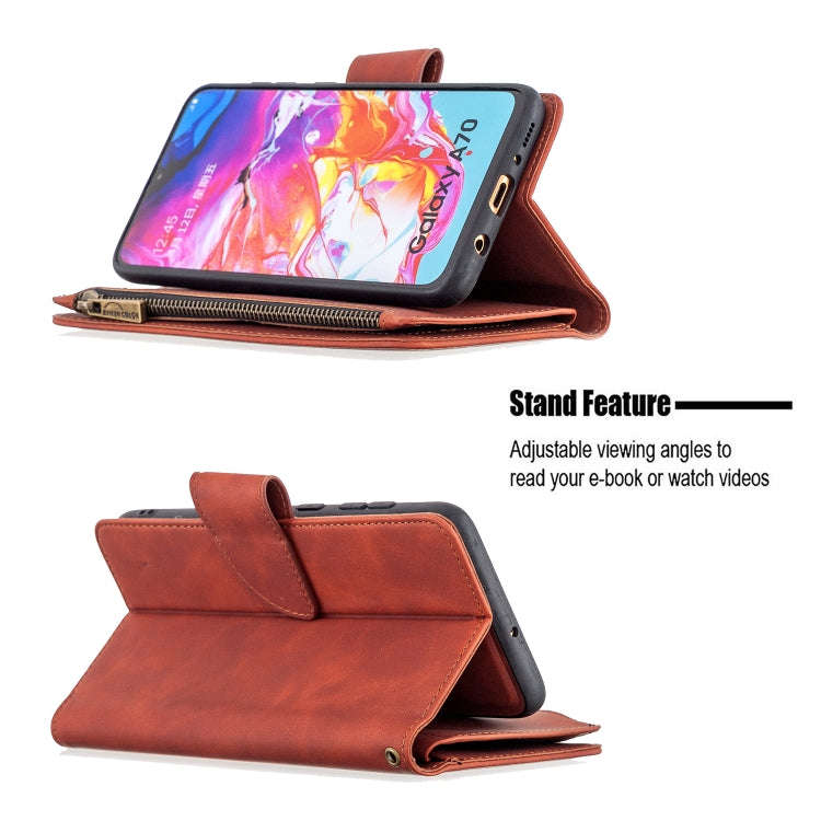Skin Feel Detachable Magnetic Zipper Horizontal Flip PU Leather Case with Multi-Card Slots & Hold...