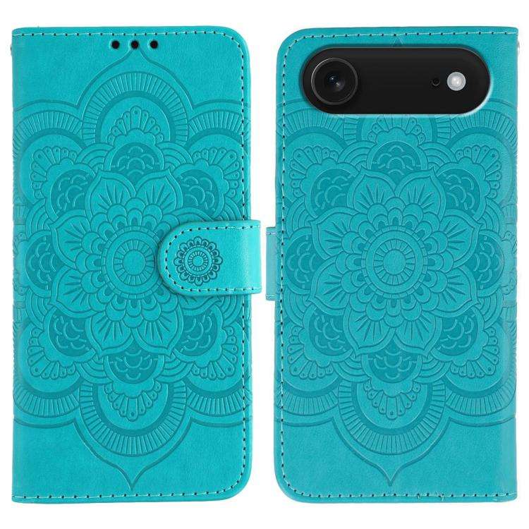 Sun Mandala Embossing Leather Phone Case, For iPhone 16e / 17e, For iPhone 17 Pro Max, For iPhone...