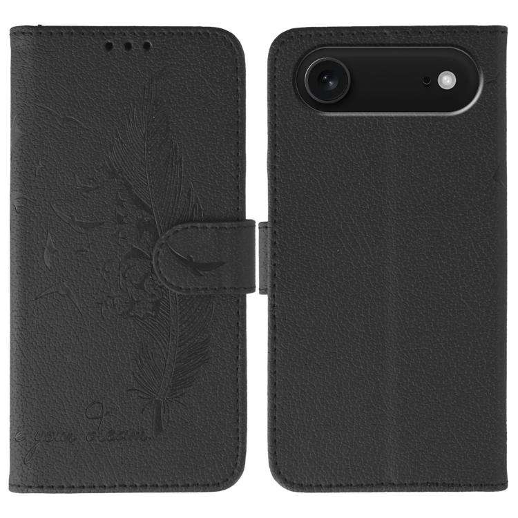 Feather Pattern Litchi Texture Leather Phone Case, For iPhone 17 Pro Max, For iPhone 17 Pro, For ...