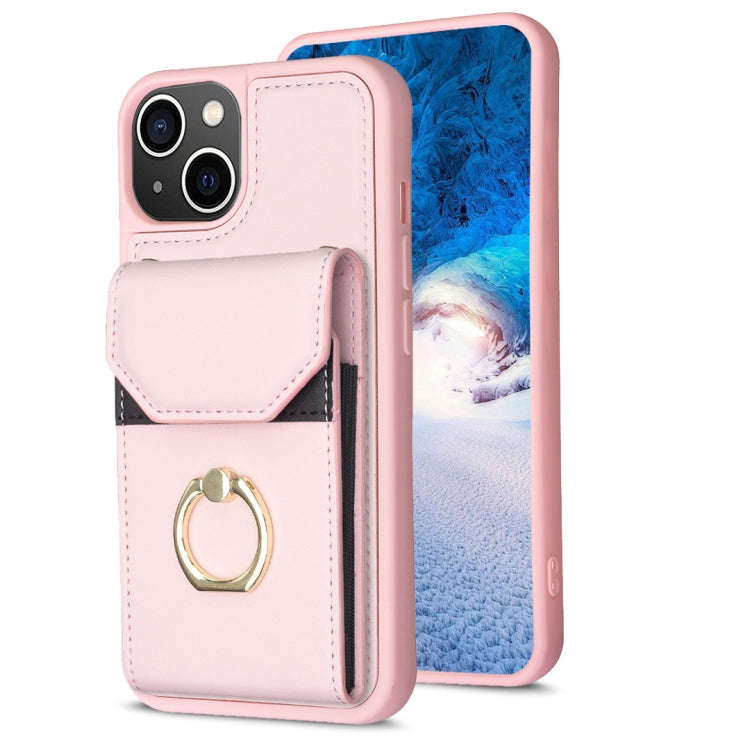 BF29 Organ Card Bag Ring Holder Phone Case, For iPhone 15 Pro Max, For iPhone 15 Pro, For iPhone ...