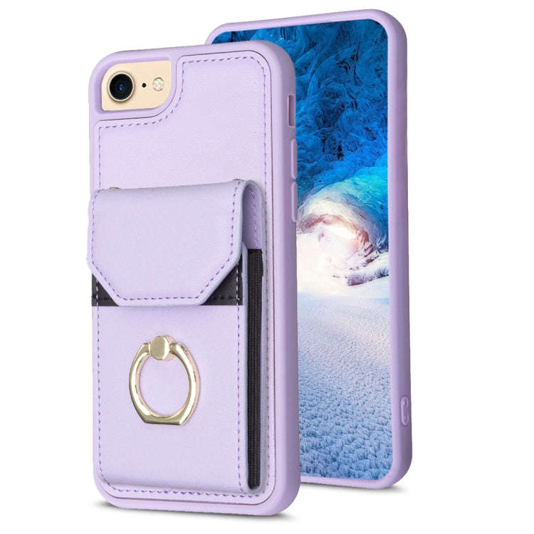 BF29 Organ Card Bag Ring Holder Phone Case, For iPhone 15 Pro Max, For iPhone 15 Pro, For iPhone ...