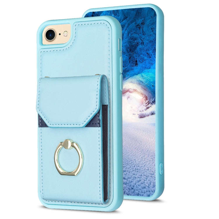 BF29 Organ Card Bag Ring Holder Phone Case, For iPhone 15 Pro Max, For iPhone 15 Pro, For iPhone ...