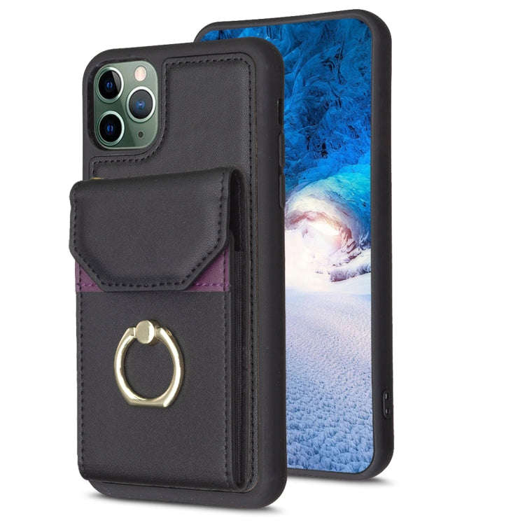 BF29 Organ Card Bag Ring Holder Phone Case, For iPhone 13 Pro Max, For iPhone 13 Pro, For iPhone ...
