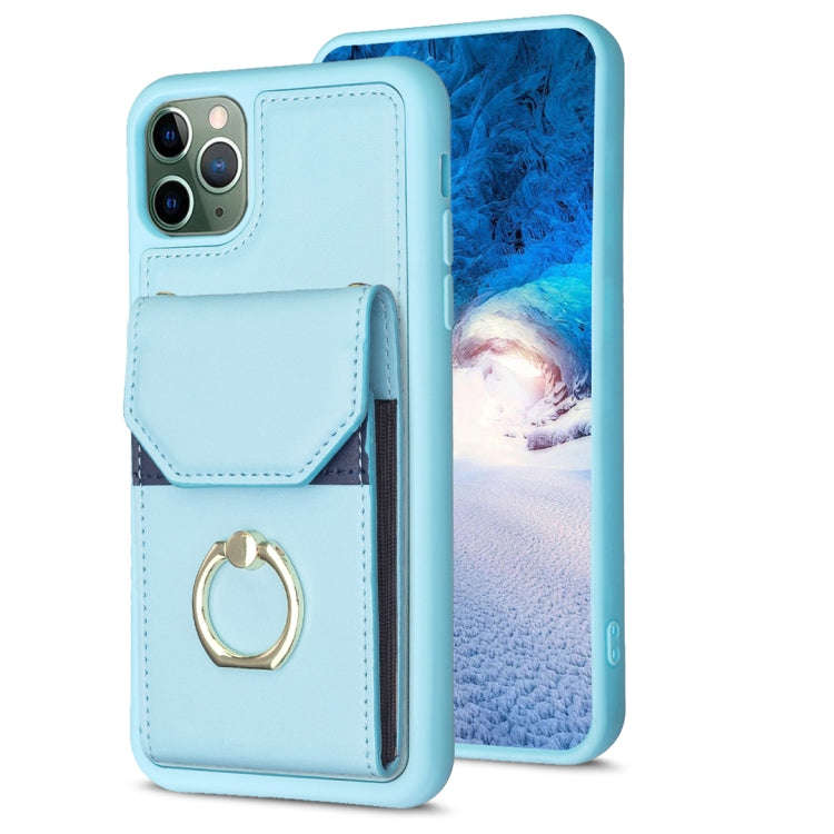 BF29 Organ Card Bag Ring Holder Phone Case, For iPhone 13 Pro Max, For iPhone 13 Pro, For iPhone ...
