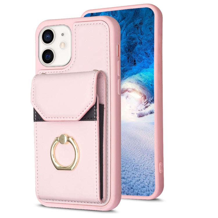 BF29 Organ Card Bag Ring Holder Phone Case, For iPhone 13 Pro Max, For iPhone 13 Pro, For iPhone ...