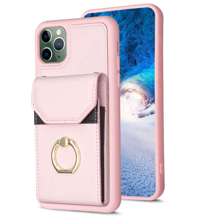 BF29 Organ Card Bag Ring Holder Phone Case, For iPhone 13 Pro Max, For iPhone 13 Pro, For iPhone ...