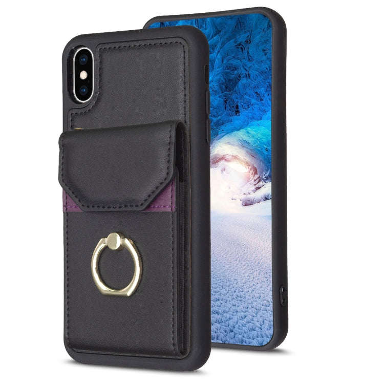 BF29 Organ Card Bag Ring Holder Phone Case, For iPhone 13 Pro Max, For iPhone 13 Pro, For iPhone ...