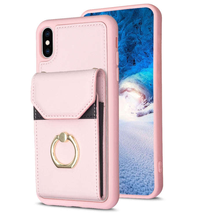 BF29 Organ Card Bag Ring Holder Phone Case, For iPhone 13 Pro Max, For iPhone 13 Pro, For iPhone ...