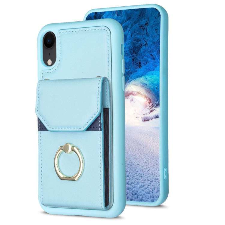 BF29 Organ Card Bag Ring Holder Phone Case, For iPhone 13 Pro Max, For iPhone 13 Pro, For iPhone ...
