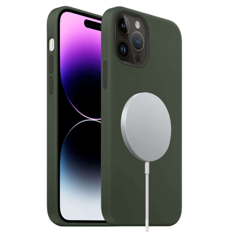 Liquid Silicone Full Coverage MagSafe Phone Case, For iPhone 16 Pro Max, For iPhone 16 Pro, For i...