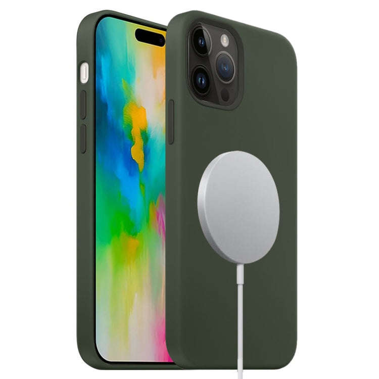 Liquid Silicone Full Coverage MagSafe Phone Case, For iPhone 16 Pro Max, For iPhone 16 Pro, For i...