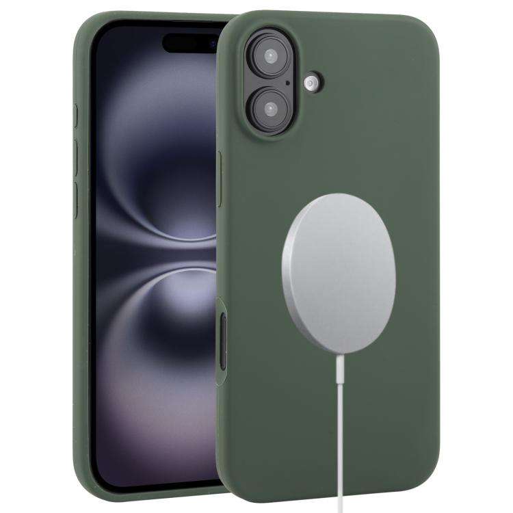 Liquid Silicone Full Coverage MagSafe Phone Case, For iPhone 16 Pro Max, For iPhone 16 Pro, For i...